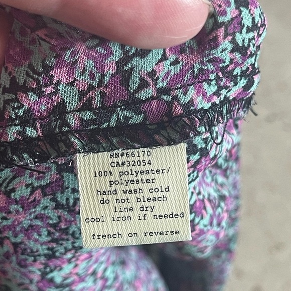 Pins & Needles Purple Floral Blouse - Picture 6 of 6